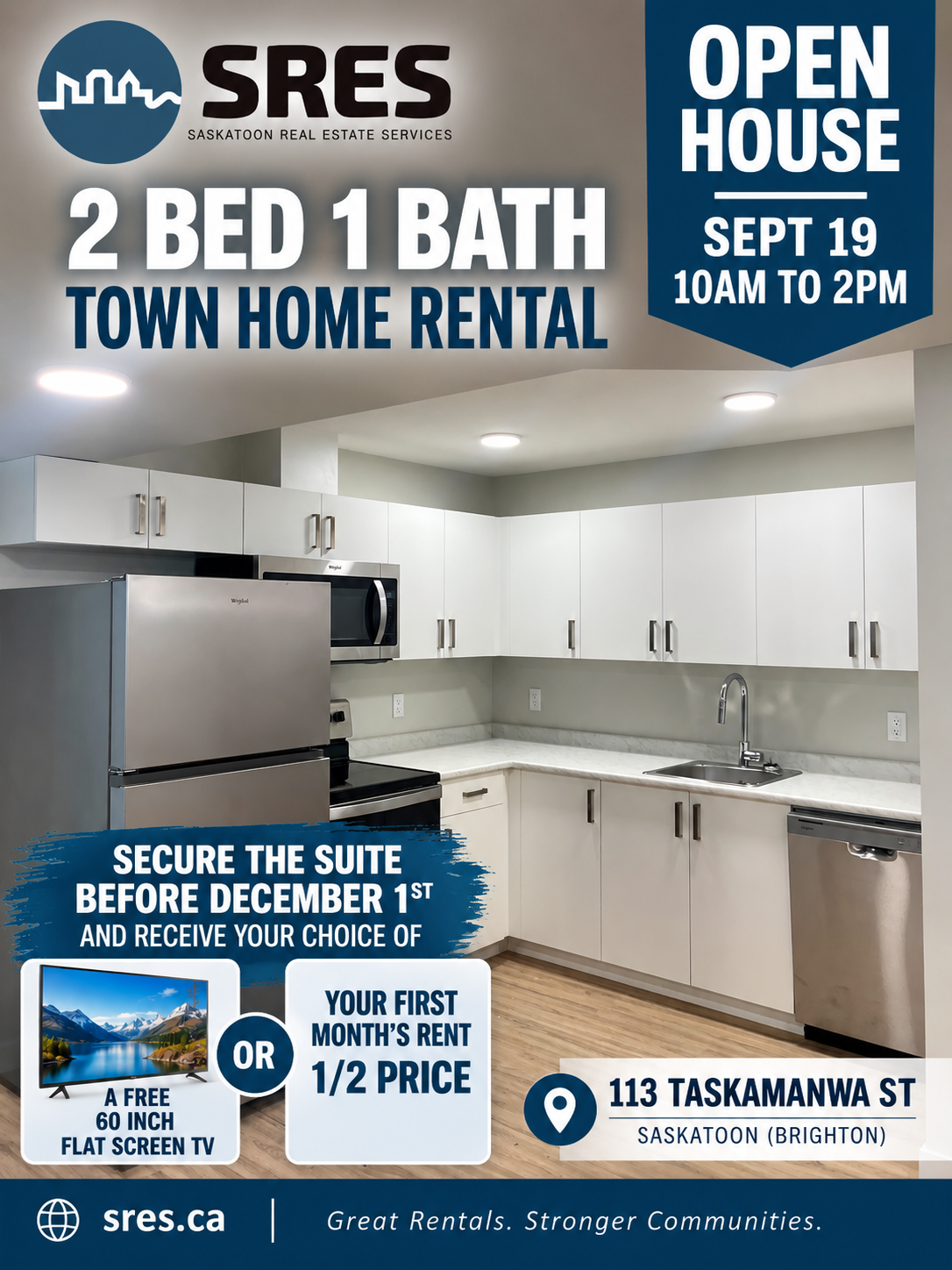 2 Bedroom Rental With Super Move in Specials